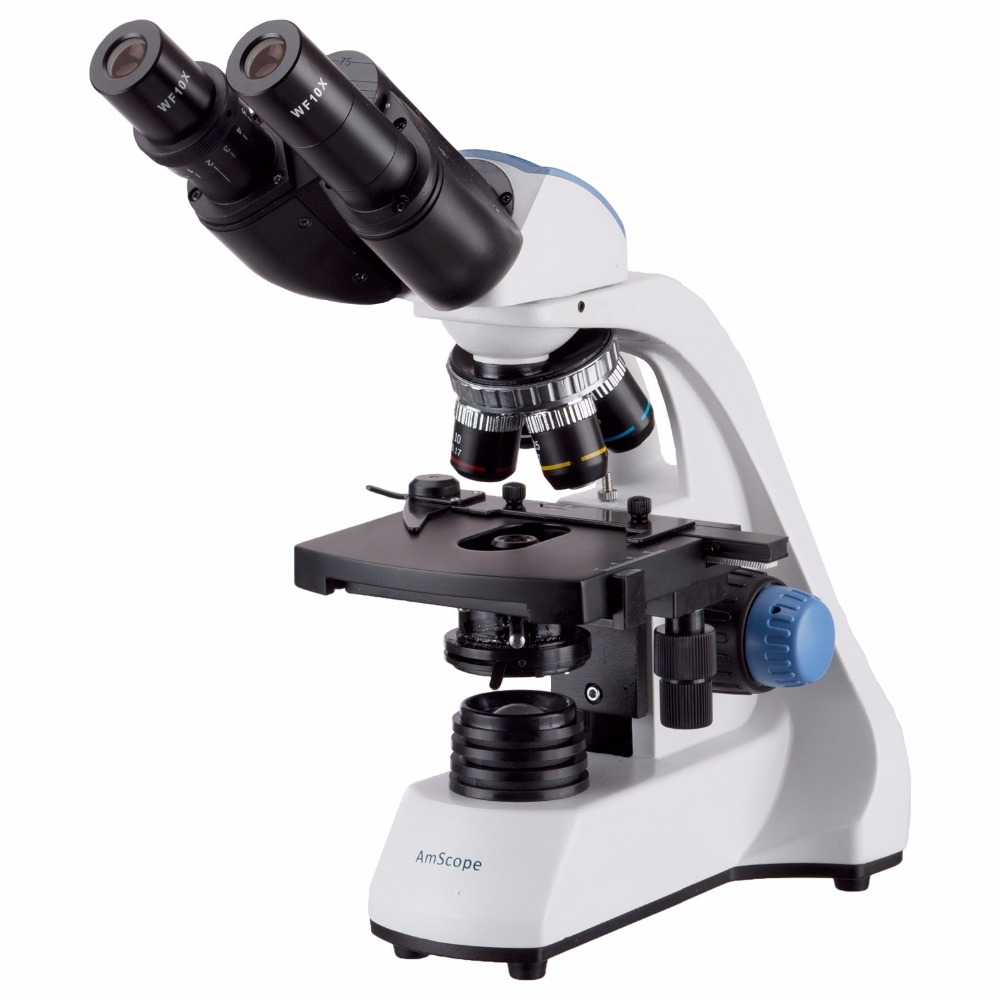 Microscope Compound 40X - Бинокулярный композитный микроскоп AmScope 40X-2000X с