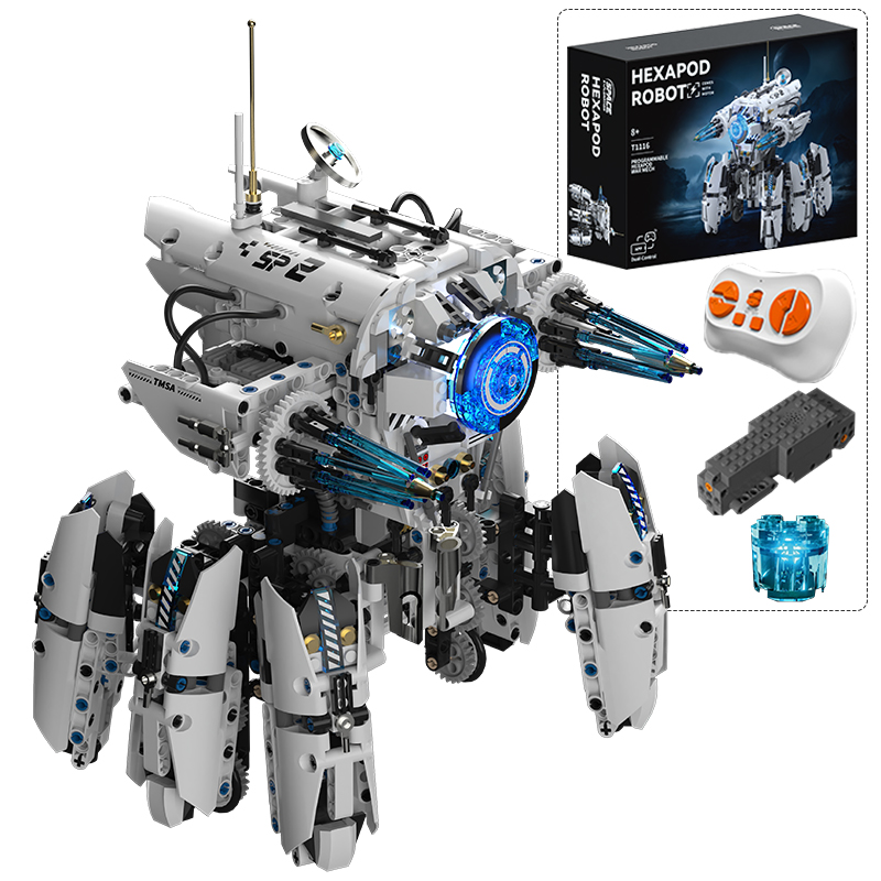Science Robotics - Технический программируемый гексапод-робот, научно-фантастическая военная машина,