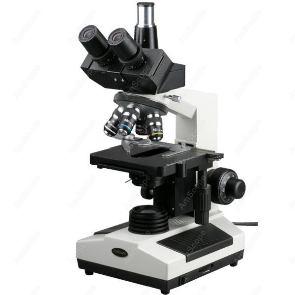 Microscope Compound 40X - Биологический тринокулярный компаундный микроскоп AmScope серии