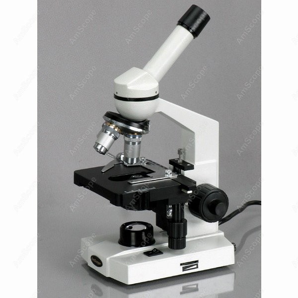 Microscope Compound 40X - Монокулярный светодиодный компаундный микроскоп AmScope серии