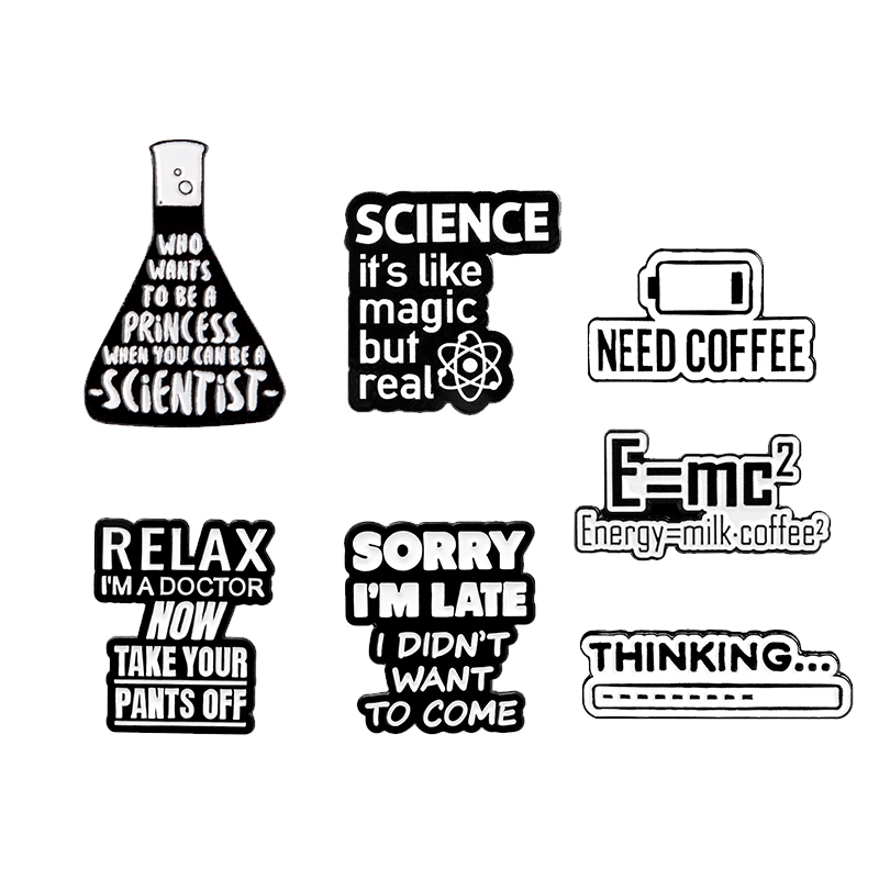 Science Buddies - Эмалированная булавка «Час кофе» Наука —