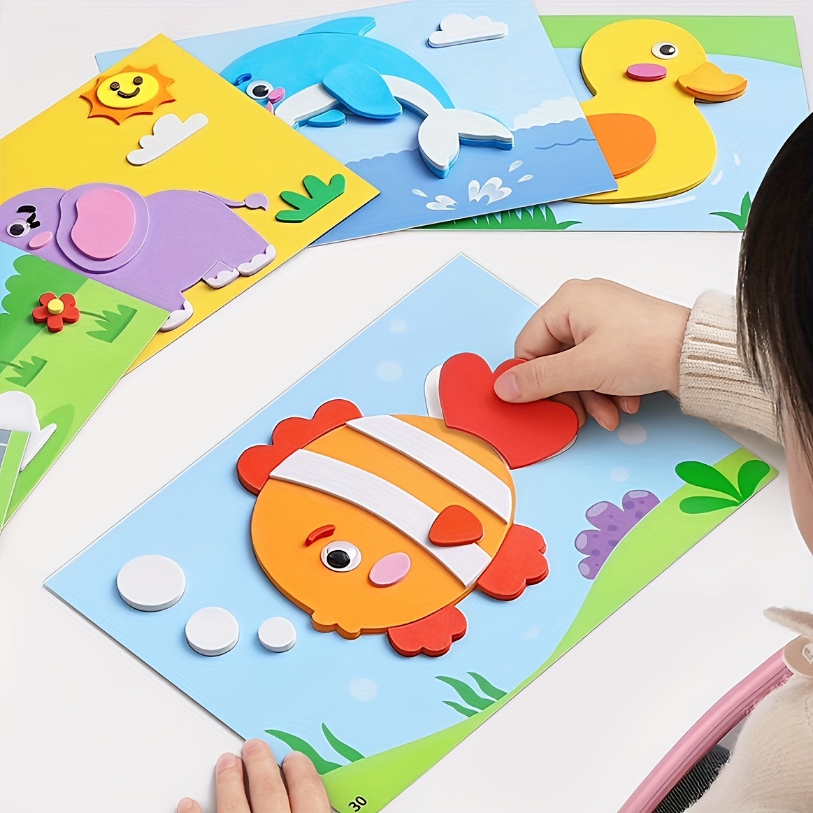 Science Toys Diy - 3D-наклейки для детей, одноразовые, ручной работы,