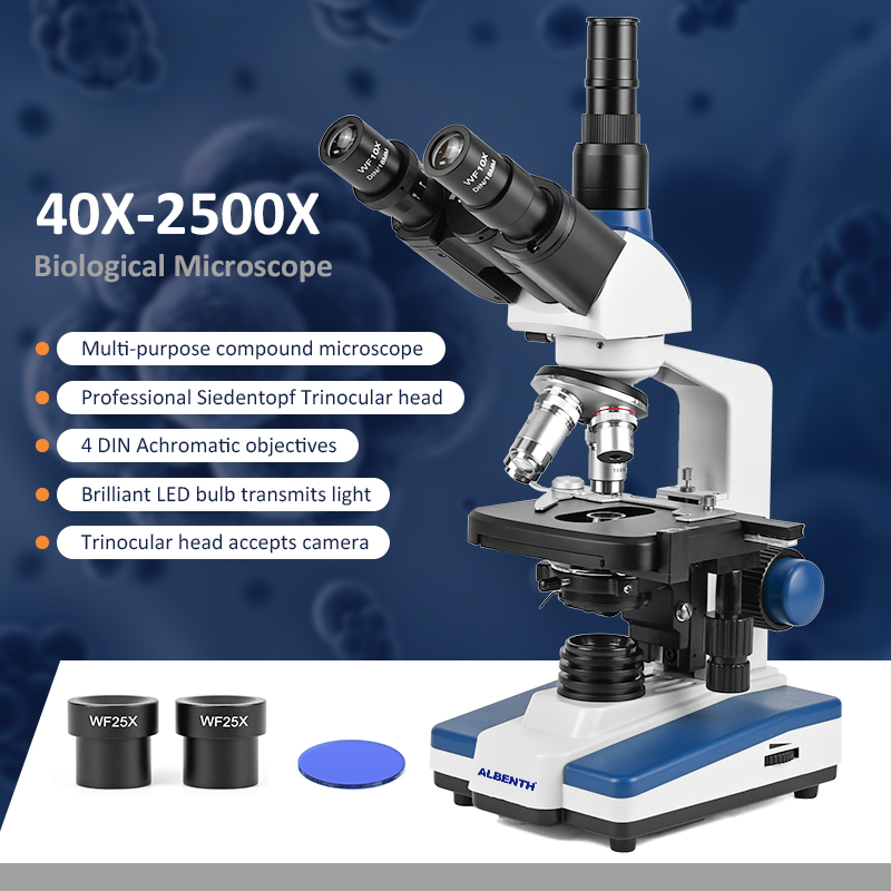 Профессиональный биологический – обзор и цена Microscope Compound 40X